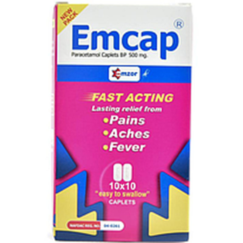 Emcap Paracetamol Tab 500mg x 10