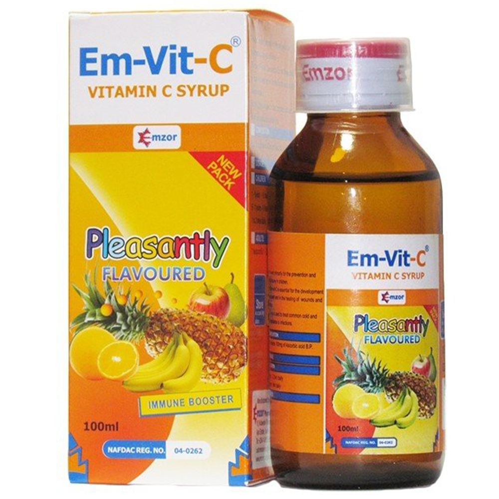 Emzor EmVitC Vitamin C Syrup 100ml Precious Pharmacy