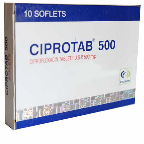 Ciprotab Ciprofloxacin 500mg Tab x10