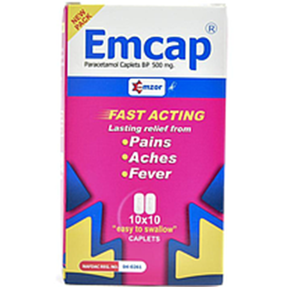 Emcap Paracetamol Tab 500mg x 10