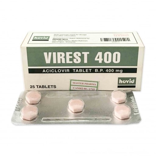 Virest Aciclovir 400mg Tab